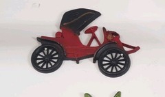 Vintage Sexton Cast Iron Antique Car Wall Hanging Decor RED