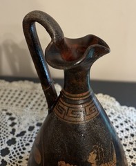 Ancient Greek Oinochoe (wine jug) museum replica