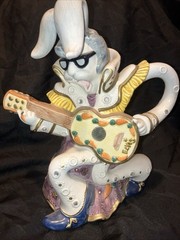 Fitz & Floyd Elvis Parsley Rabbit Pitcher