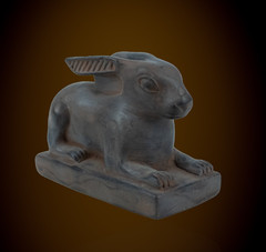 Rare Ancient Egyptian Antiquities Statues of Rabbit Pharaonic Egypt Unique BC