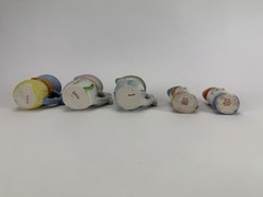 Lot of 5 Victorian Colonial Miniature Mugs Japan & Occupied Japan PICO Unbranded