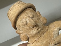 AMAZING AUTHENTIC PRE-COLUMBIAN HUMAN EFFIGY CLAY FIGURE ~ MEXICO, STATUE, DOLL