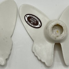Hand Painted Porcelain Butterflies Lasting Products Made In USA Lot Of 3