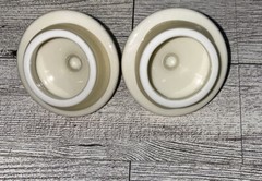2 M.J. Hummel Cham,Switzerland Spice Jars w/ Lids 1987/1993 ARS AG MADE IN JAPAN