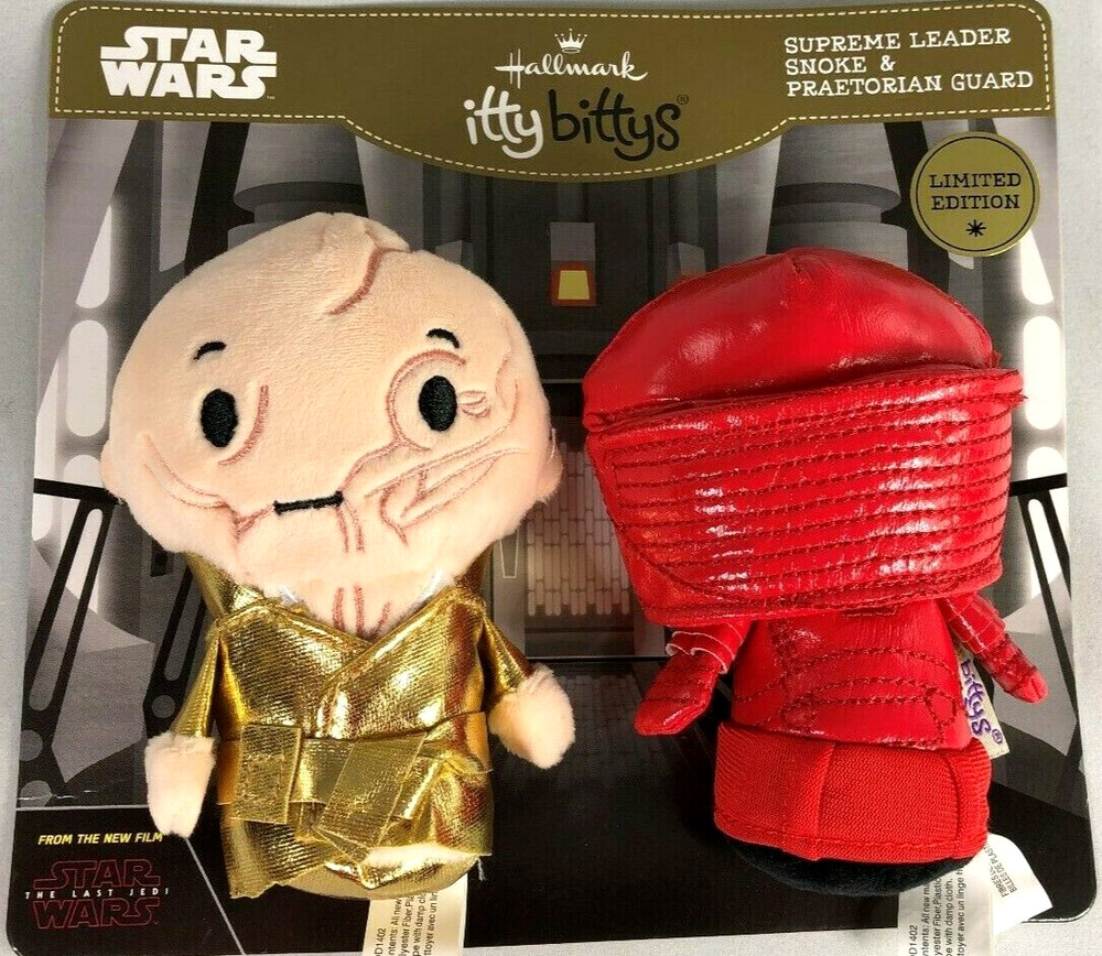 Hallmark Star Wars Itty Bitty Supreme Leader Snoke & Praetorian Guard Plush New