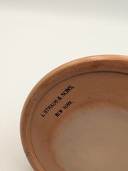 Antique Royal Doulton Harvest Ceramic Stoneware Match Striker L Straus & Sons NY