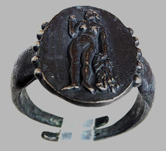 300 BC Ancient Greek Silver Ring Aphrodite goddess love, lust, beauty, pleasure
