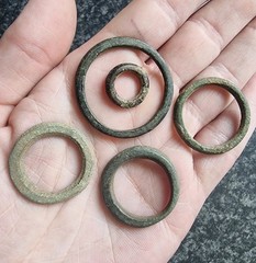 Celtic Ring Proto Money Ancient Currency Bronze Antique Metal Detecting Find (4)