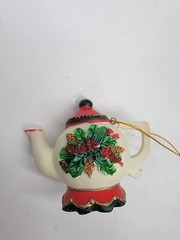 3 Mary Engelbreit ME Miniature Teapot Ornaments 3 ME – 1 Unbranded