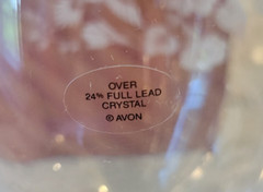 New 2 Avon Hummingbird 24% Lead Crystal Etched 7 7/8″ Tall Iced Tea Goblets