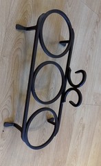 VTG Planter Flower Stand small Pot Holder Rack wrought iron decorative scrolls