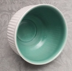 Clarice Cliffe Modernist MCM Footed Bowl Small Jardiniere by R.Y Goodden RARE