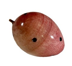 Italian Alabaster Polished Marble Stone Fruit Prickly Pear Cactus MCM