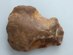 ACHEULEAN NOTCHED SCRAPER STONE TOOL LOWER PALAEOLITHIC C.450,000 BP. KENT UK