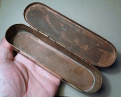 Beautiful Engraved Copper Tabacco Box About 1750 Pirate Era