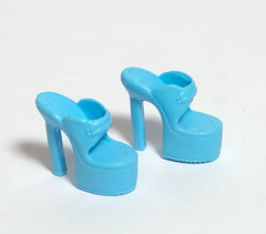 Barbie Doll Shoes Blue Platform High Heels Fashion Avenue Fashion Fever #1715