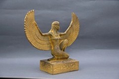 Ancient Egyptian Artifacts RARE AUTHENTIC WINGED STATUE Of Egyptian Goddess Isis