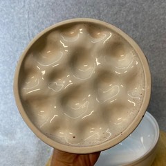 Vintage White Bowl With Strawberry Lid 7″ Diameter So Cute! Unbranded