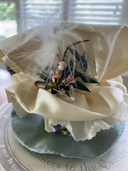 Vintage Pipkin & Bonnet Miniature Replica Pink Bibi Hat And Box Ireland 1990’s