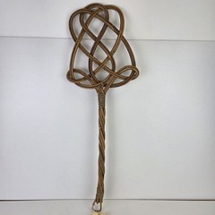 Vintage Rattan Carpet Beater – Edwardian – 28″ Long – Very Good Condition