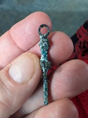 Ancient Bronze Antique Viking Amulet Amazing-Old Warrior Artifact Very Rare