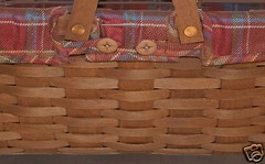 Longaberger~ Toboso Plaid Fabric Liner for Medium Market Basket New In Package