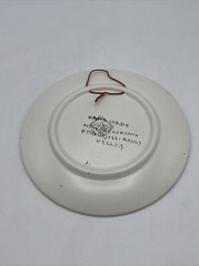 Nassos Keramik Ceramic Wall Plate Handmade Rodos Hellas Greece Round 7 1/2″