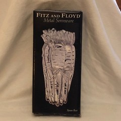 Vintage 2004 Fitz & Floyd Metal Carrot Spoon Rest Never Used Original Packaging