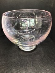 Art Glass Hand Blown Swirl Bowl