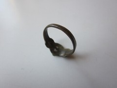 very rare ancient Viking engraved bronze perfect ring with runes. IX – X AD.