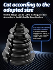 CVS18 CV Boot Split Constant Velocity Joint Gaiter Boot Replacement Kit