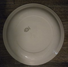 Stavangerflint Norway child’s plate Farm Animals duck rooster goat chick