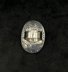 Beautiful Afghan Silver Old Vintage Central Asia Ring With Turquoise Stone