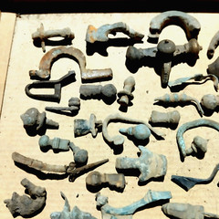 Lot of 10 Roman Bronze Fibulae Metal detecting finds