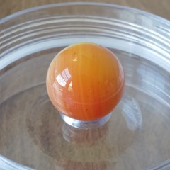 .71″ Vintage Sunburst Sunrise Orange UV Yellow Akro Vitro Marble