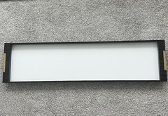 Tom Ford Luxury X-Large Wooden Tray White Black Gold Handles 32“x8″x1.25″