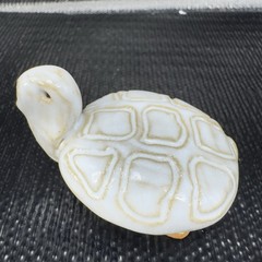 Vintage Hand Made Pottery Stoneware Turtle Figurine Small Figure Hand Crafted