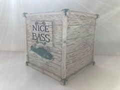 Nice Bass facial tissue holder box cabin lodge décor fish fishing fisherman tree
