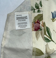 Longaberger Oval Muffin Basket Liner Only Botanical Fields #2370635 NEW