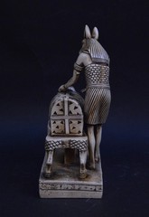 EGYPTIAN ANTIQUE STATUE RARE EGYPTIAN ANTIQUITIES OF GOD ANUBIS PHARAONIC BC