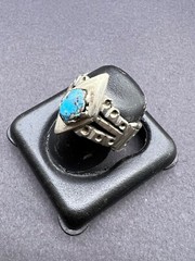 Beautiful Old Natural Torques Stone Unique Ring From Afghanistan