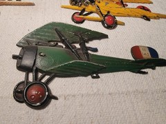Sexton Airplanes Cast Metal Wall Set o 5 Original Paint 2 Sizes USA Made VIntage