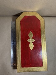 VTG Neiman Marcus Gold Leaf Folding Hinged Diptych Panels; “Annunciation”; ITALY