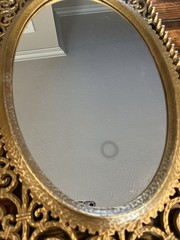 1975 Burwood Wall Mirror Hollywood Regency Ornate Gold Large 4975 32.5”x15”