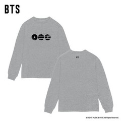 BTS Long Sleeve T-Shirt Gray Size Medium