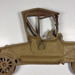 Vintage Sexton Cast Metal Iron RED Automobile Wall Art Decoration Hanging Plaque