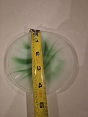 Vtg Akro Agate Dish Saucer Multi Color