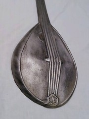 Vintage 1960s Royal Cast Metal Bass Guitar and Mandolin Wall Hangings Art