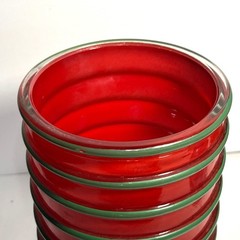 La Mediterranea Recycled Glass Canister Set Made in Spain set of 3