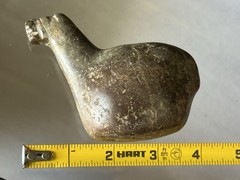 AMAZING PRE-COLUMBIAN CANOPA / CONOPA LLAMA EFFIGY VOTIVE CONTAINER FIGURE PERU